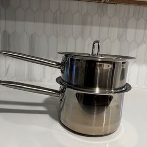 Bain-Marie Stainless Steel two quart pot